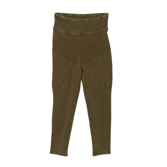 Melrose and Market Other - Melrose and Market HIGH WAIST MOTO LEGGINGS IN OLIVE SARMA WASH Small 7/8